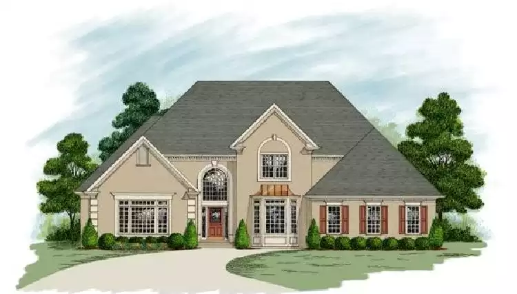 image of 2 story traditional house plan 7632